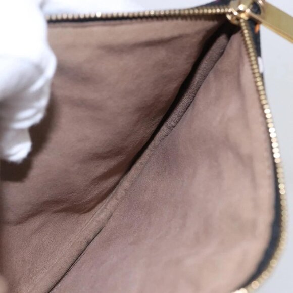 LOUIS VUITTON Monogram Multicolor Pochette GM Pouch Black M60027 LV Auth 144890V - Picture 11 of 16